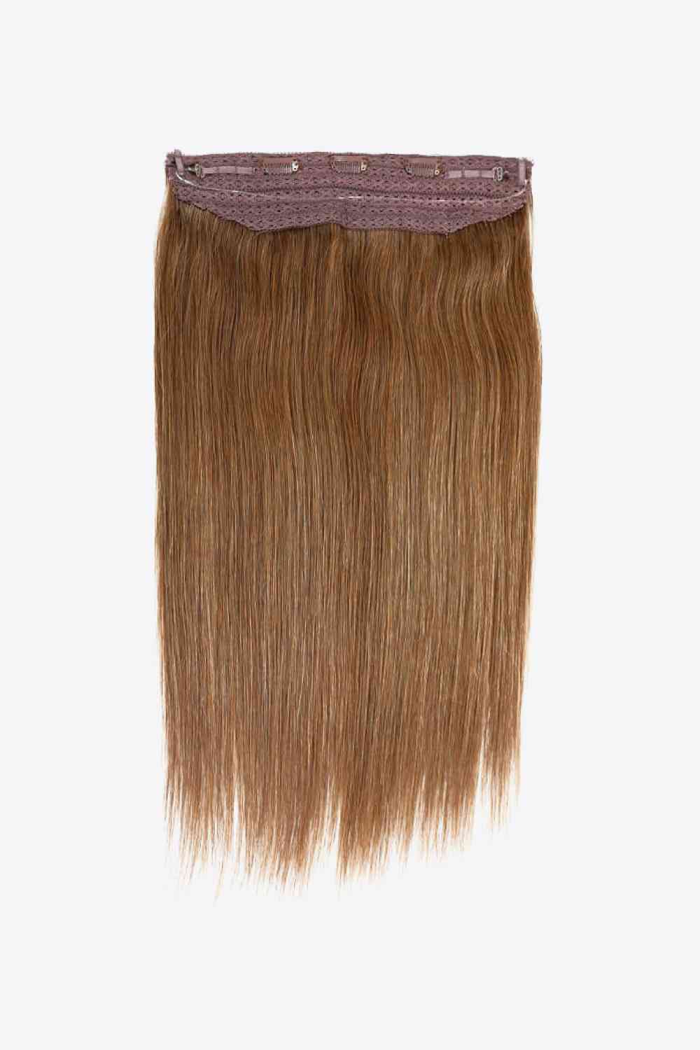 22" 100g Fully Handmade Straight Indian Human Halo Hair Brown One Size