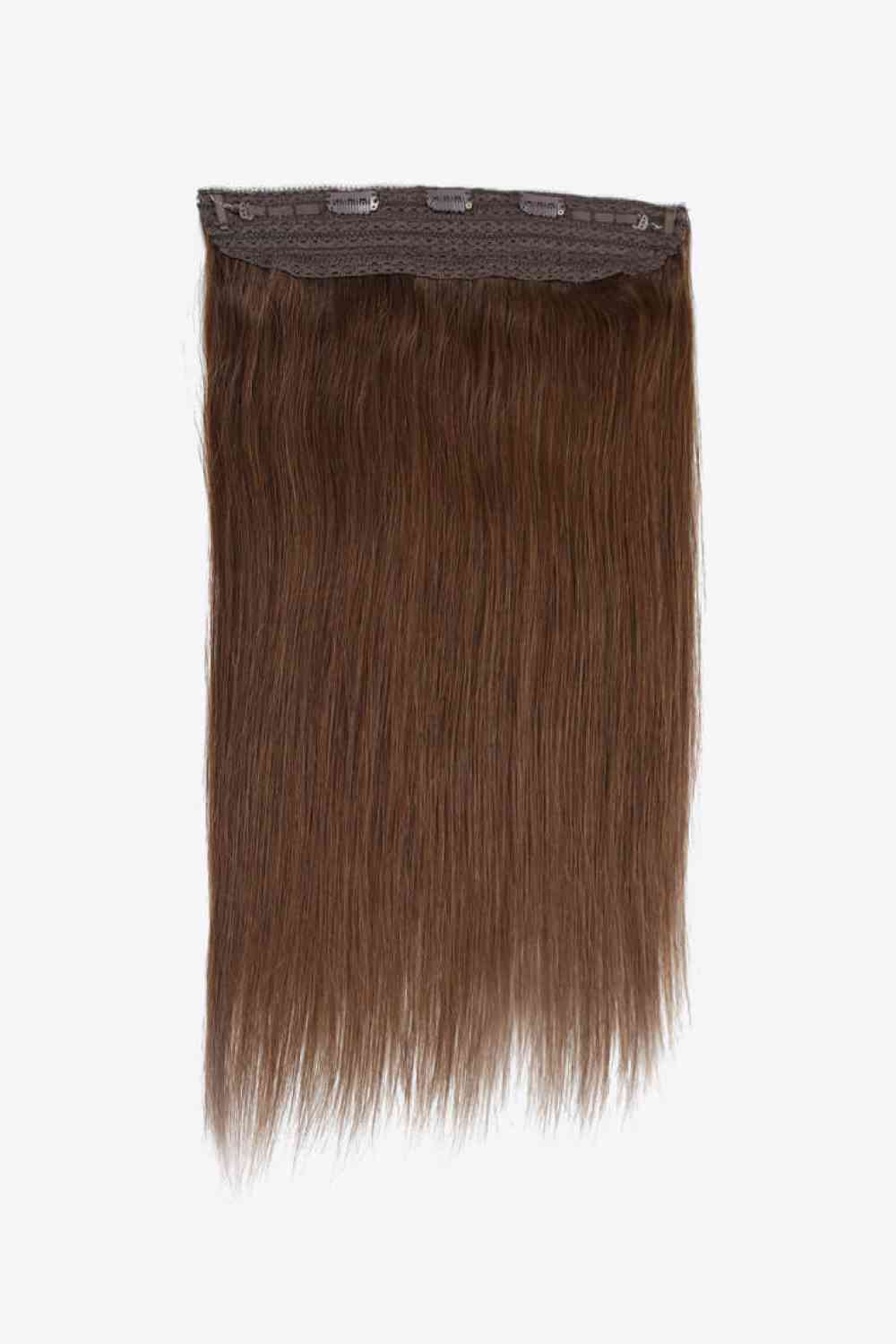 20" 100g Indian Human Halo Hair Brown One Size