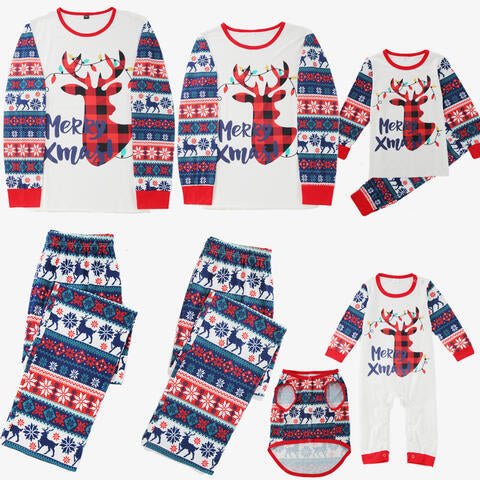 Baby MERRY XMAS Reindeer Graphic Jumpsuit