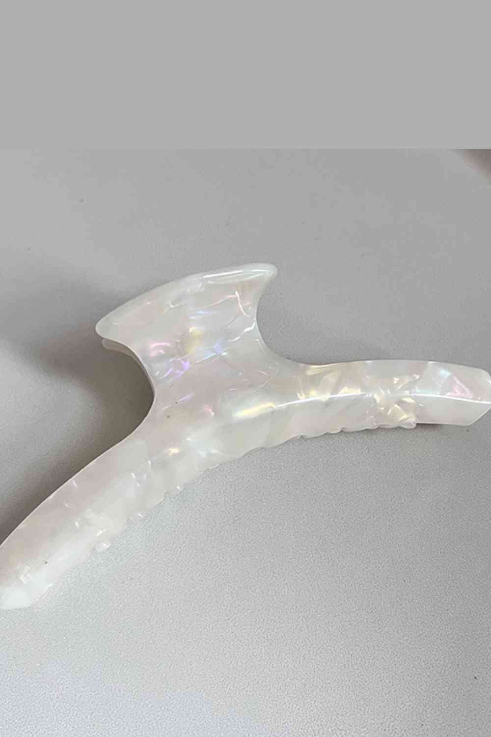 Acetate Hair Claw Clip White One Size