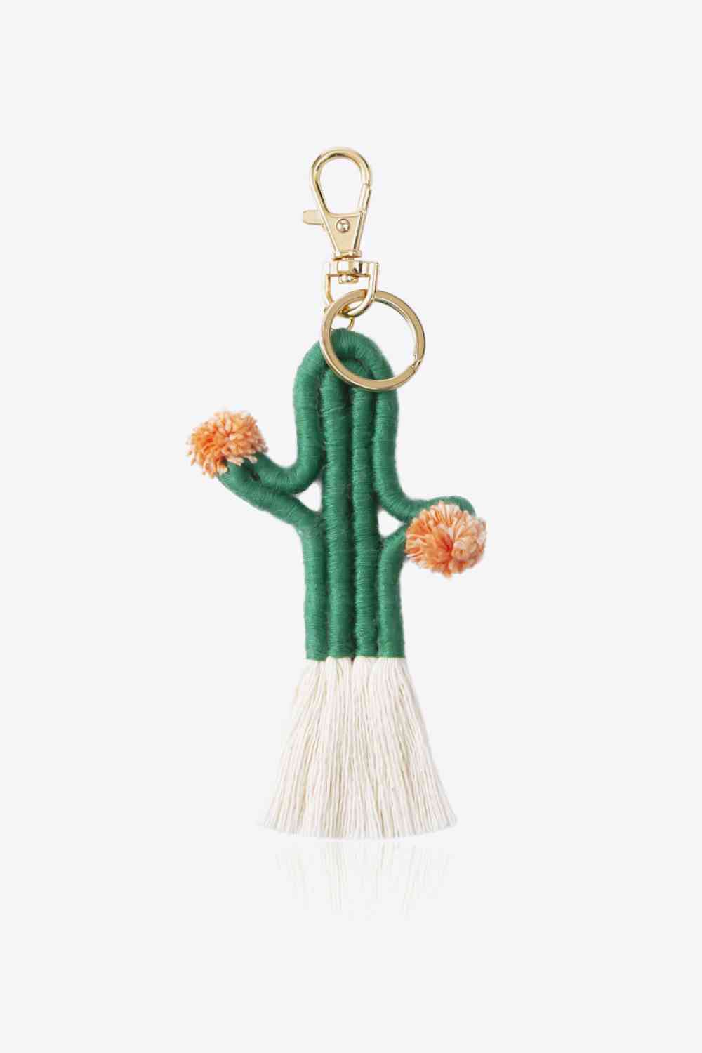 Cactus Keychain with Fringe Forest One Size