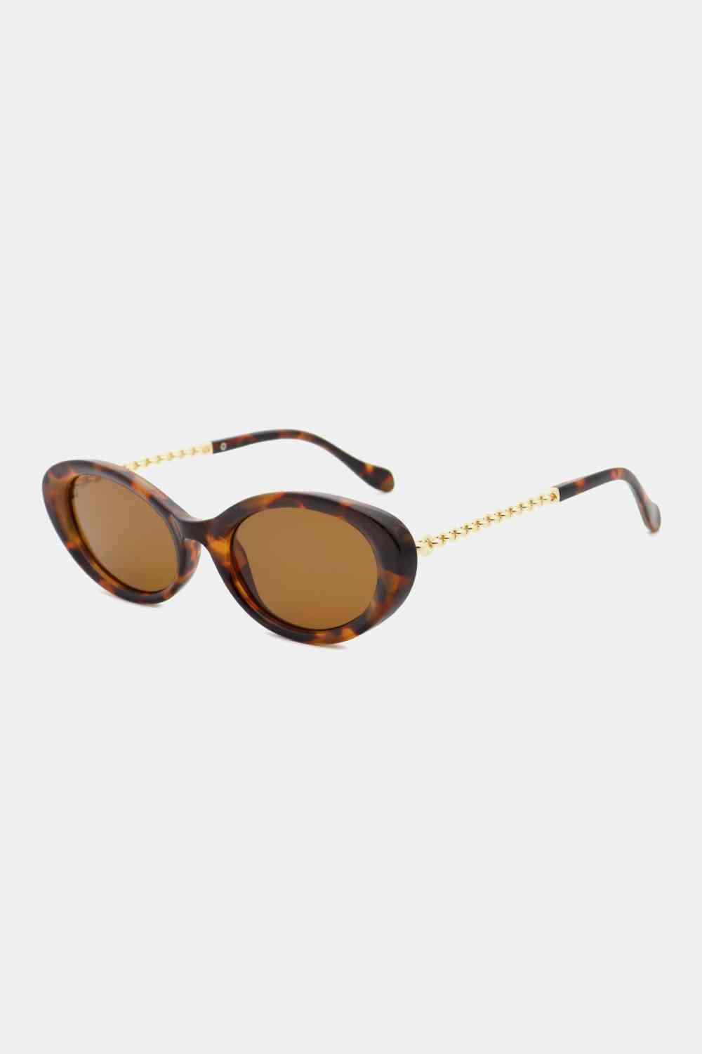 Polycarbonate Frame Cat-Eye Sunglasses Chestnut One Size