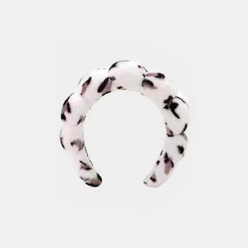 Animal Print Headband White One Size