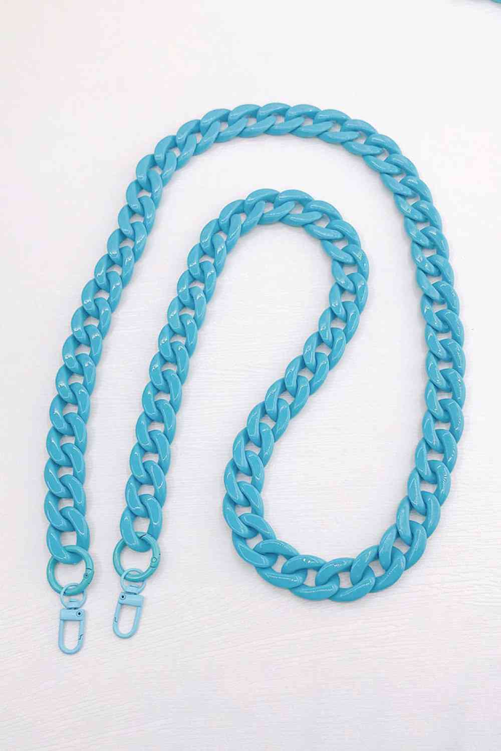 Resin Crossbody Chain Sky Blue One Size