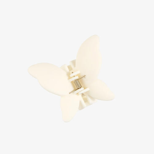 2-Piece Butterfly Shape Hair Claw Clip Ivory One Size