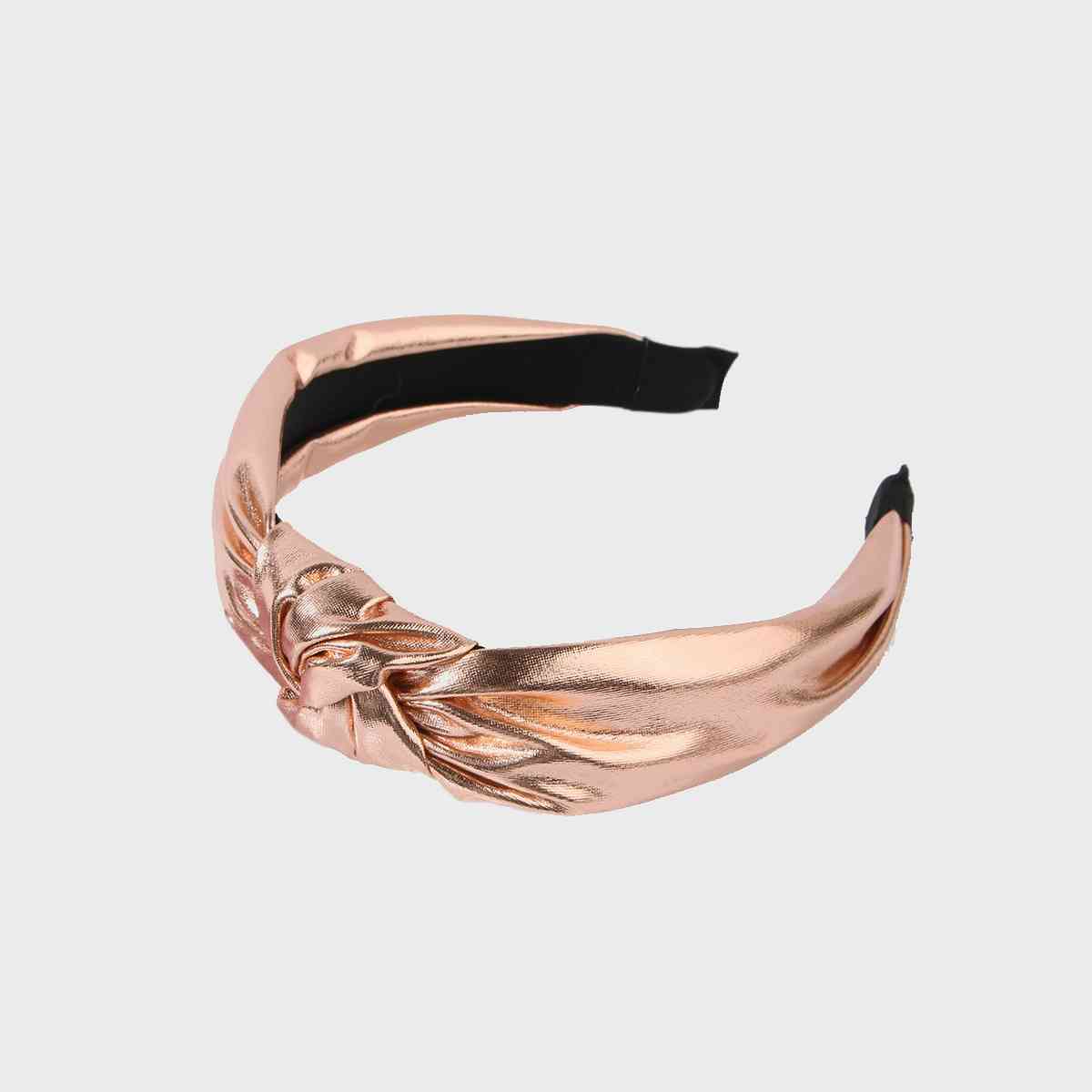 Knotted Wide Headband Rose Gold One Size