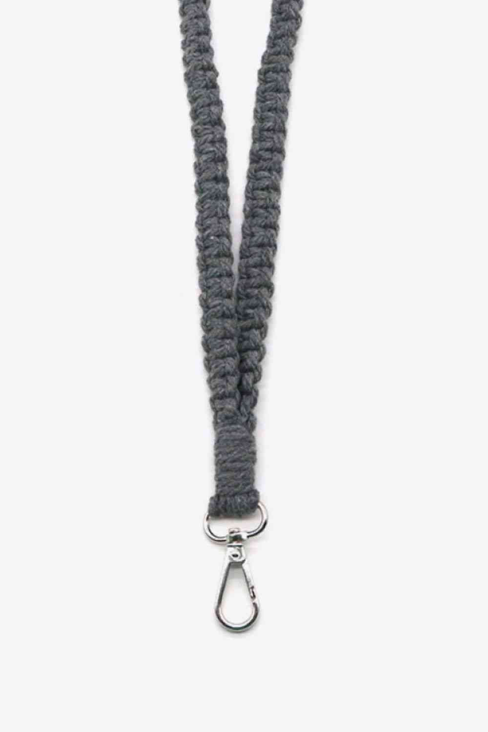 Assorted 2-Pack Hand-Woven Lanyard Keychain