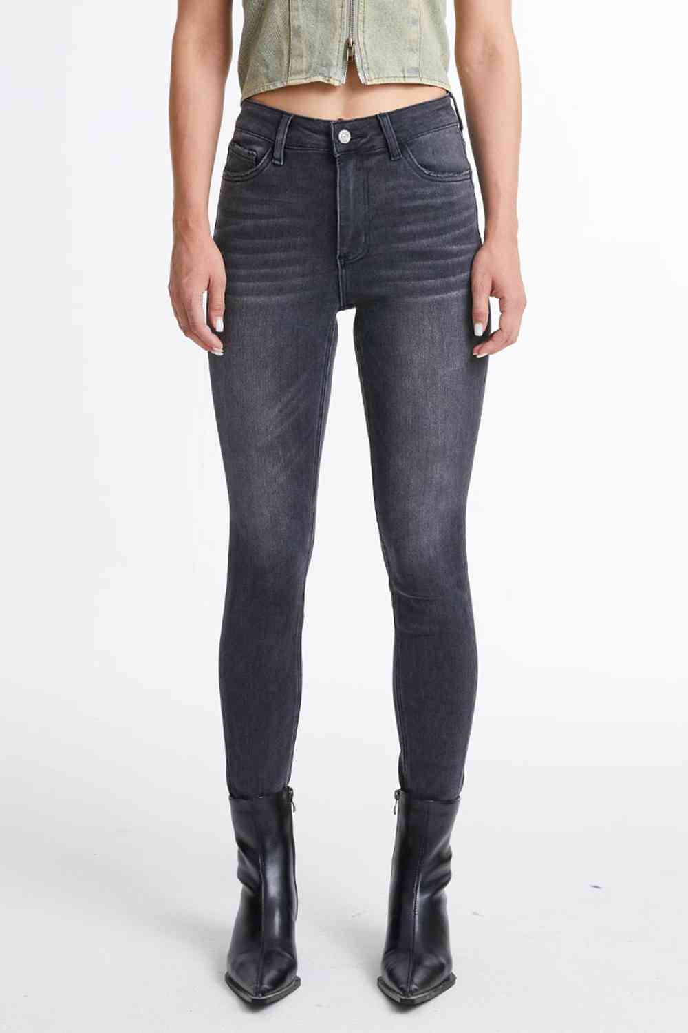 BAYEAS Cropped Skinny Jeans Dark