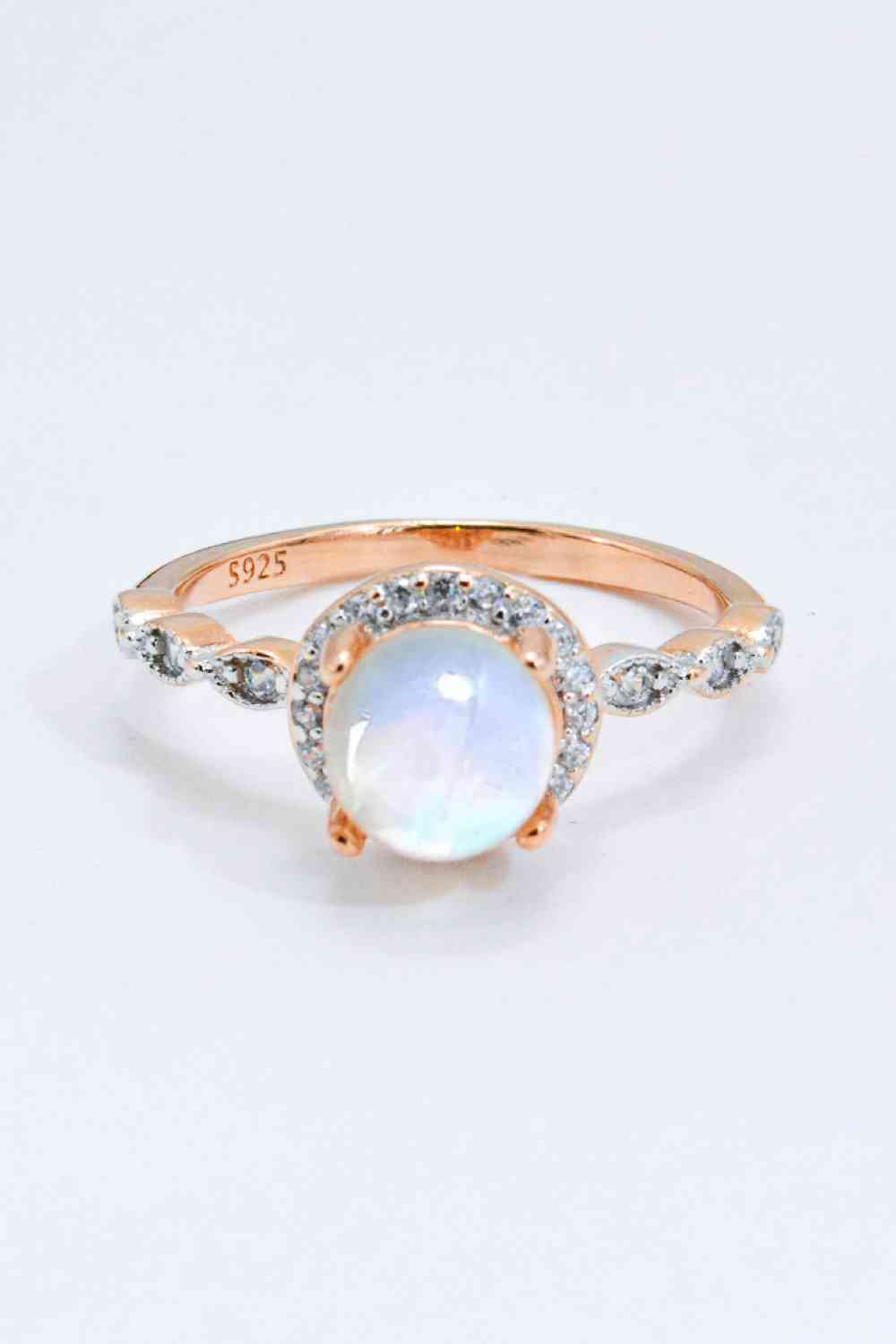 Round Moonstone Ring