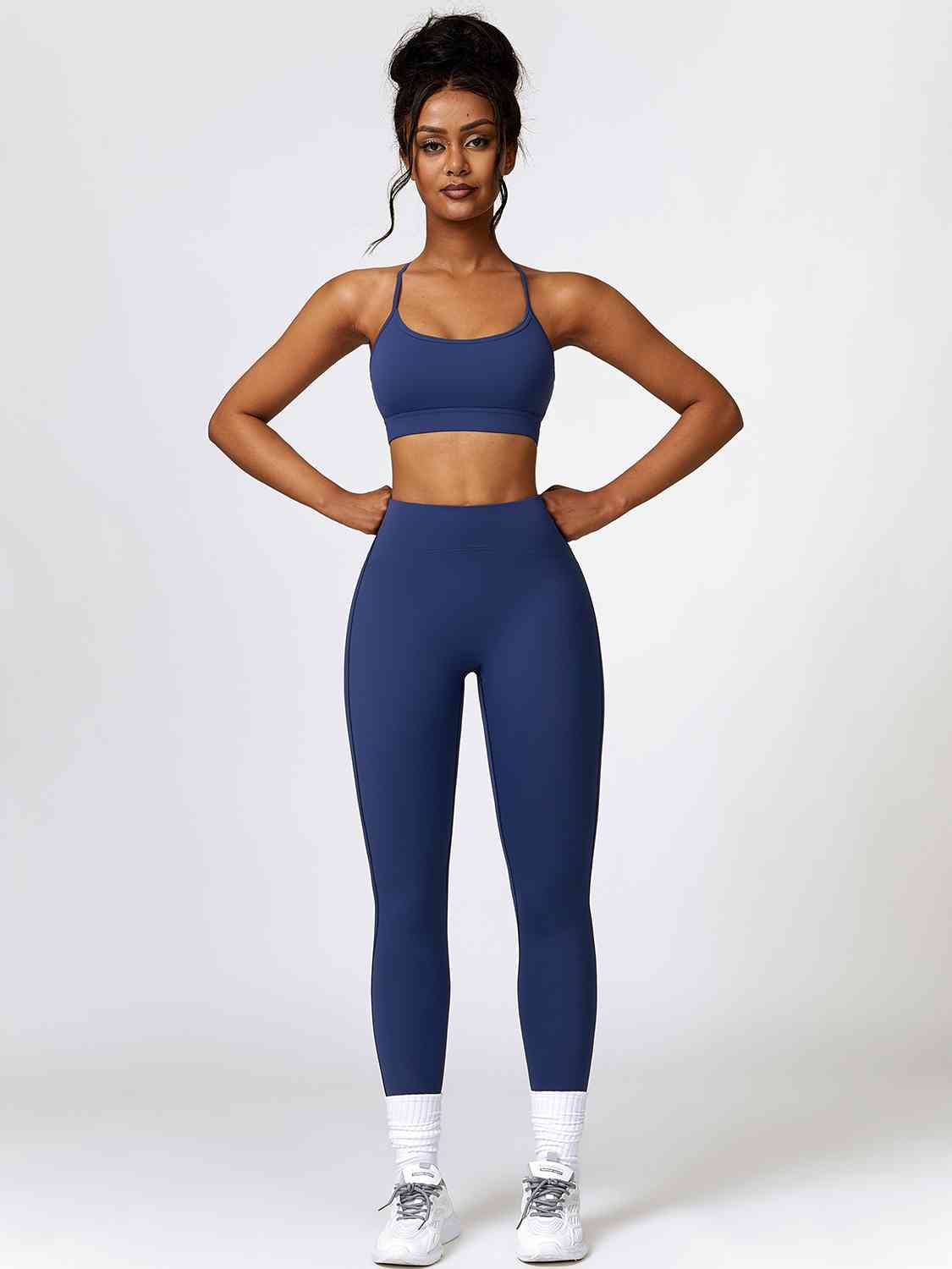 Sport Bra and Leggings Set Royal Blue