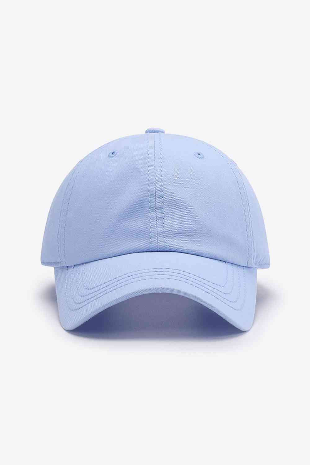 In A Pretty World Baseball Cap Sky Blue One Size