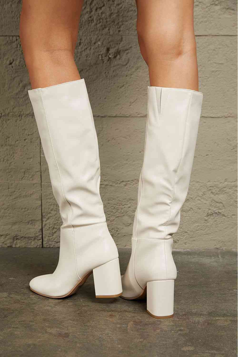 East Lion Corp Block Heel Knee High Boots