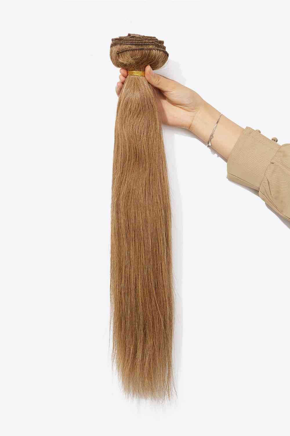 16'' 140g #10 Clip-in Hair Extensions Human Virgin Hair