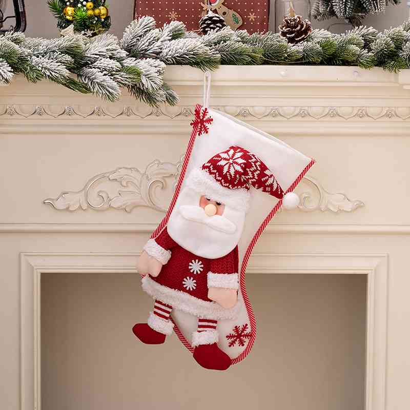 Christmas Stocking Hanging Widget Santa One Size