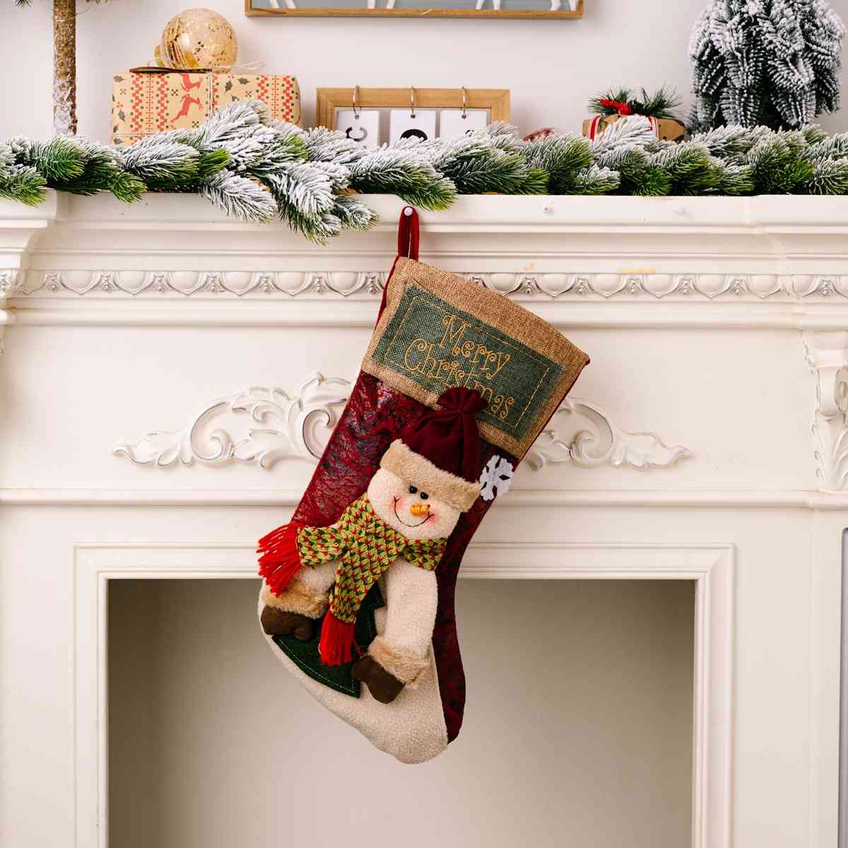 MERRY CHRISTMAS Stocking Hanging Widget Style B One Size