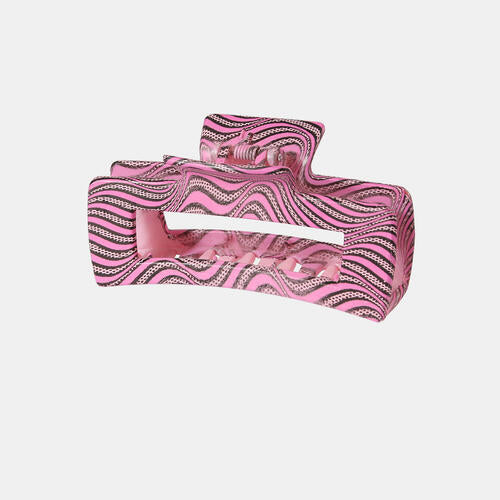 Resin Hair Claw Clip Deep Rose One Size