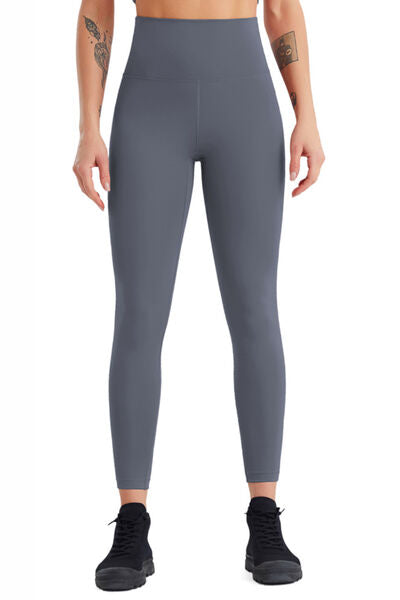 High Waist Active Pants Charcoal