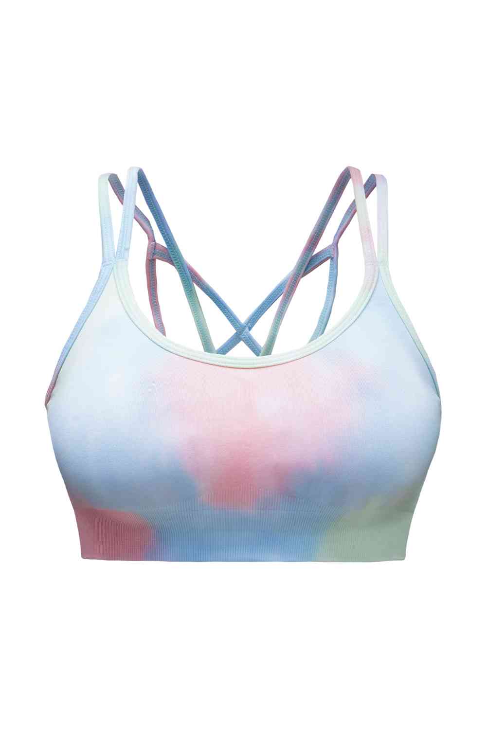 Tie-Dye Double-Strap Sports Top