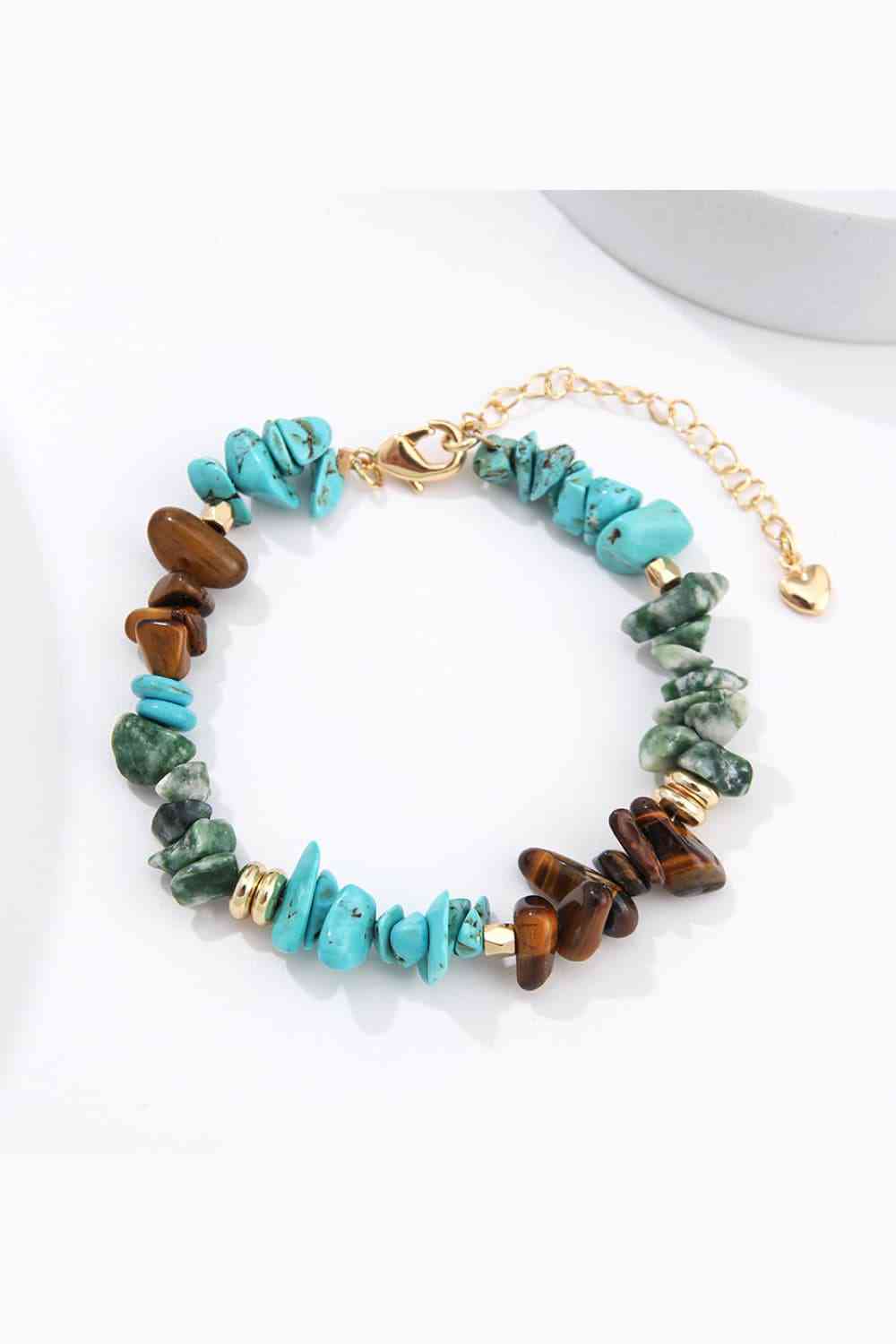 Turquoise & Natural Stone Bracelet Multicolor One Size