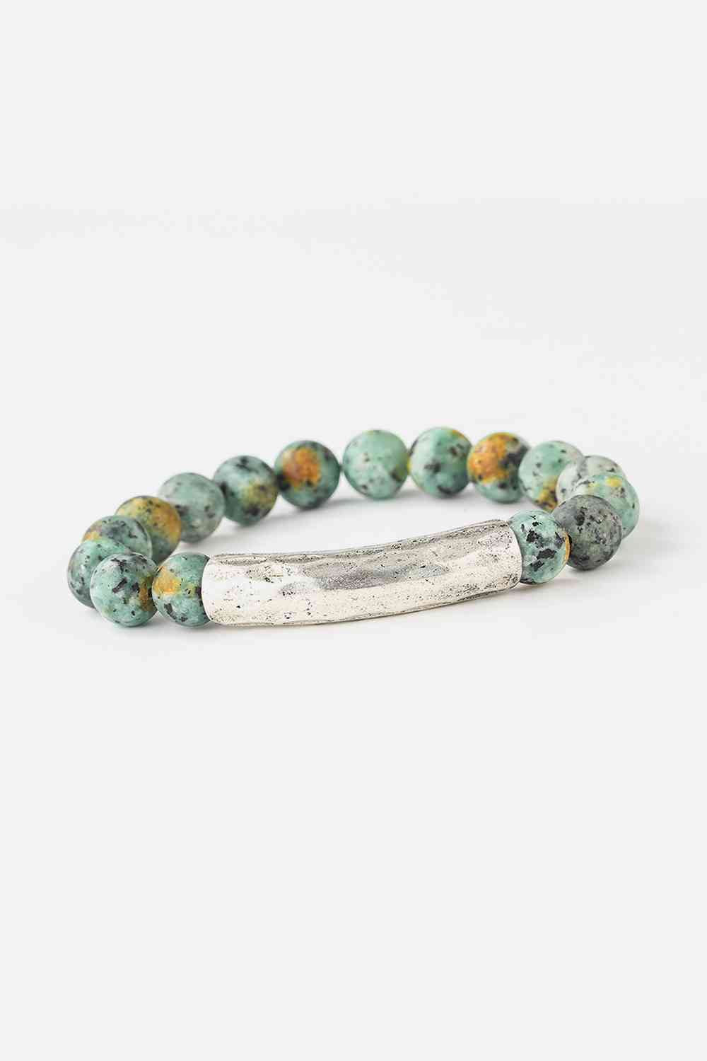 Natural Stone Beaded Bracelet Style C One Size