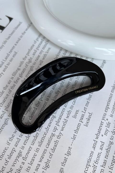 Acetate Hair Claw Clip Black One Size