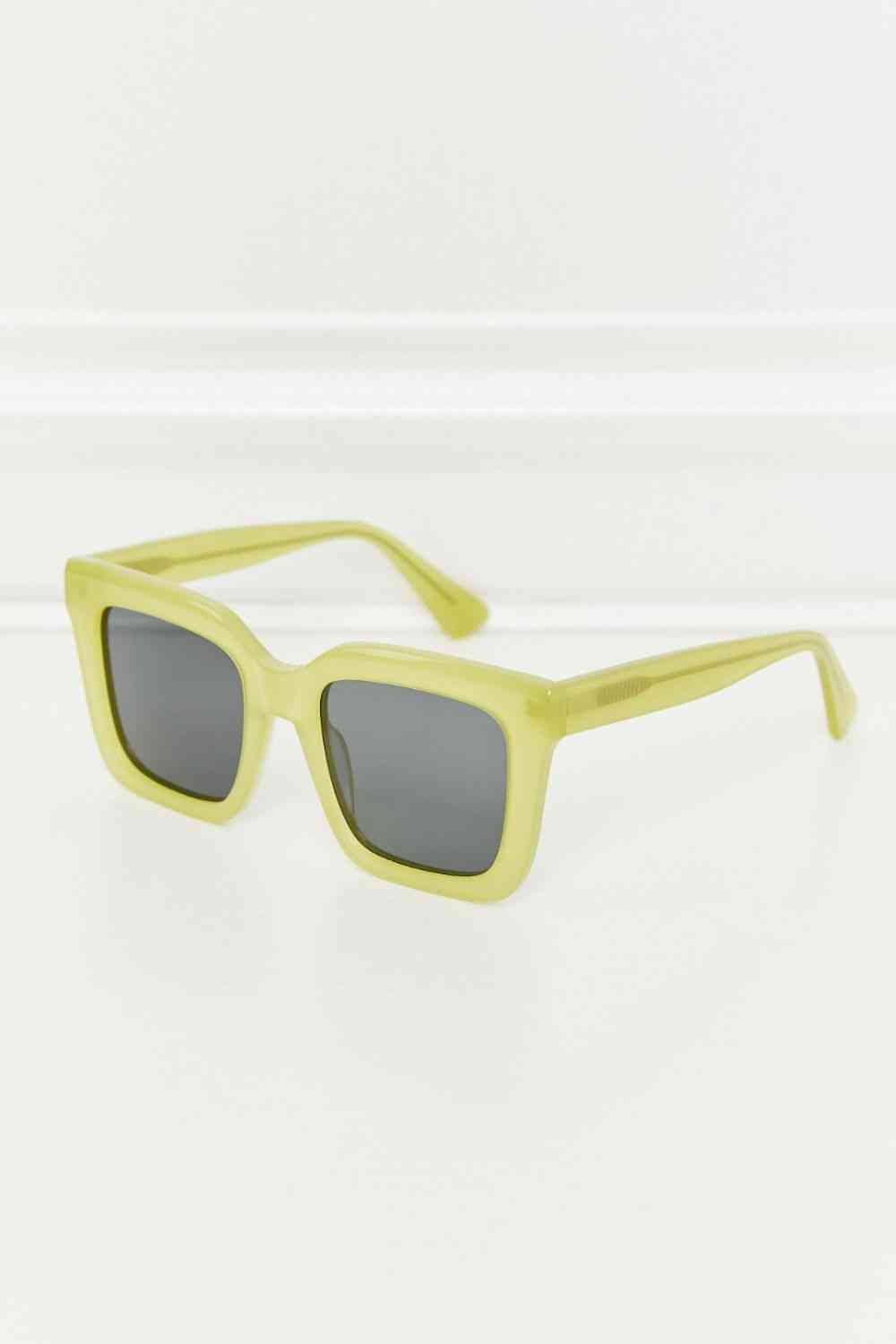 Square TAC Polarization Lens Sunglasses Lemon One Size