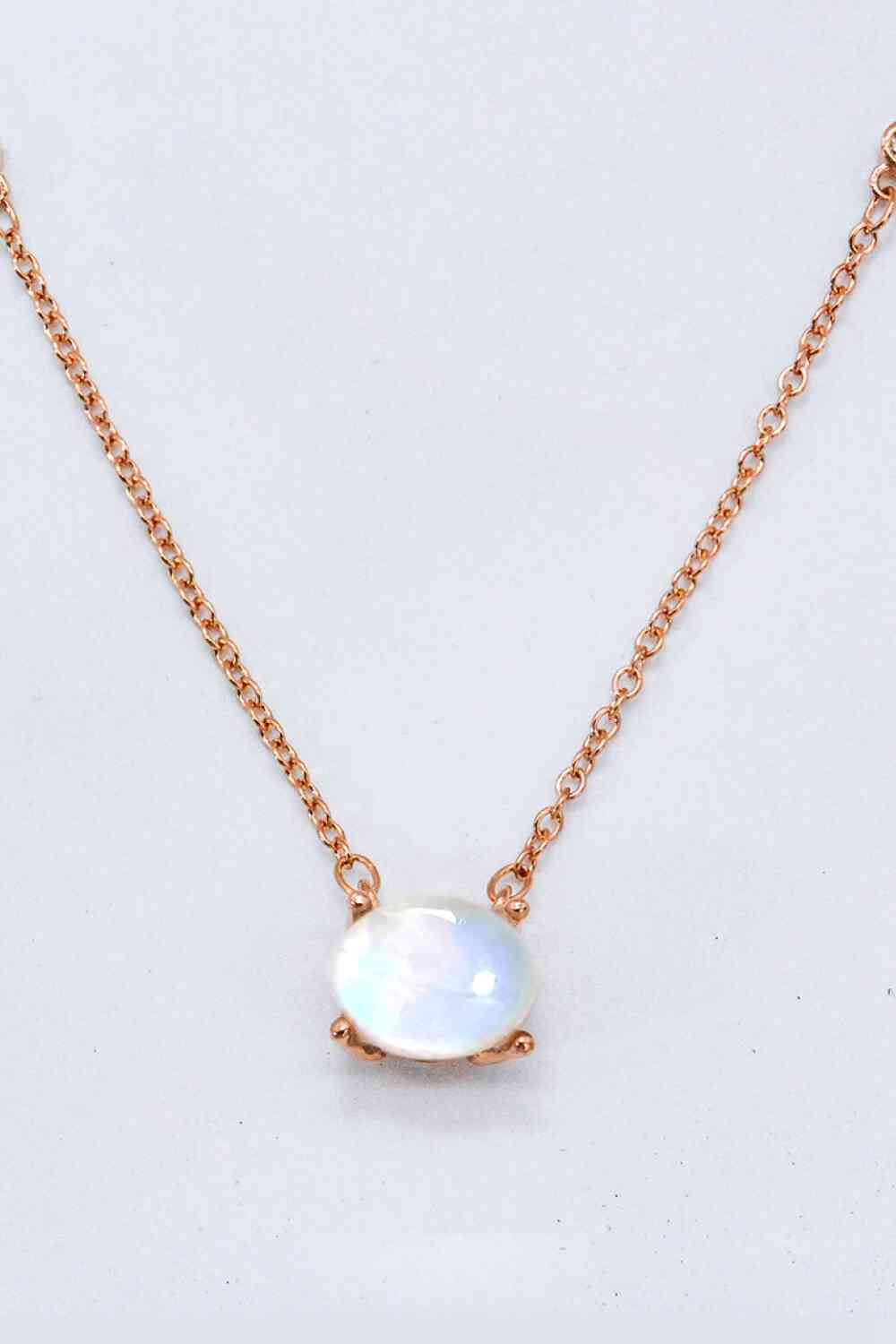 Geometric Moonstone Pendant Necklace Moonstone One Size