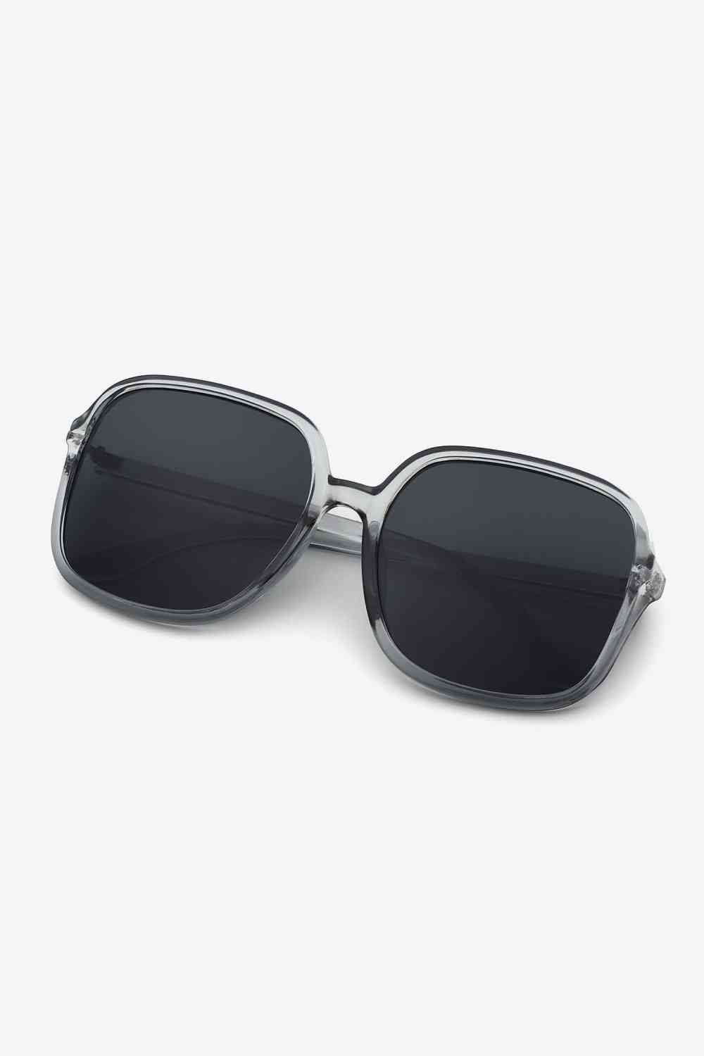 Polycarbonate Square Sunglasses Black One Size