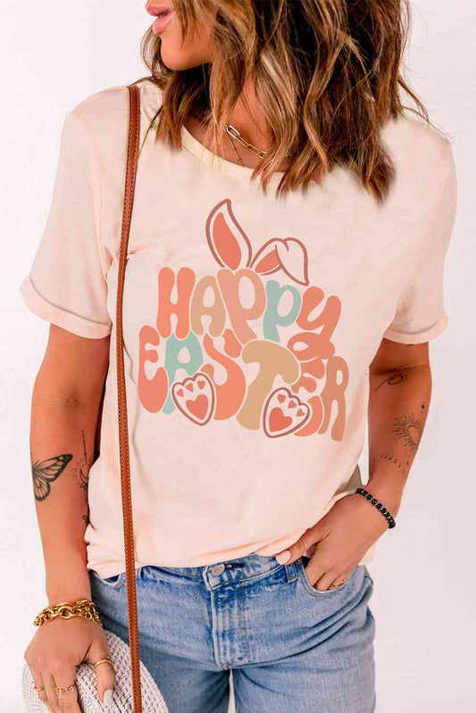 HAPPY EASTER Graphic Tee Pink