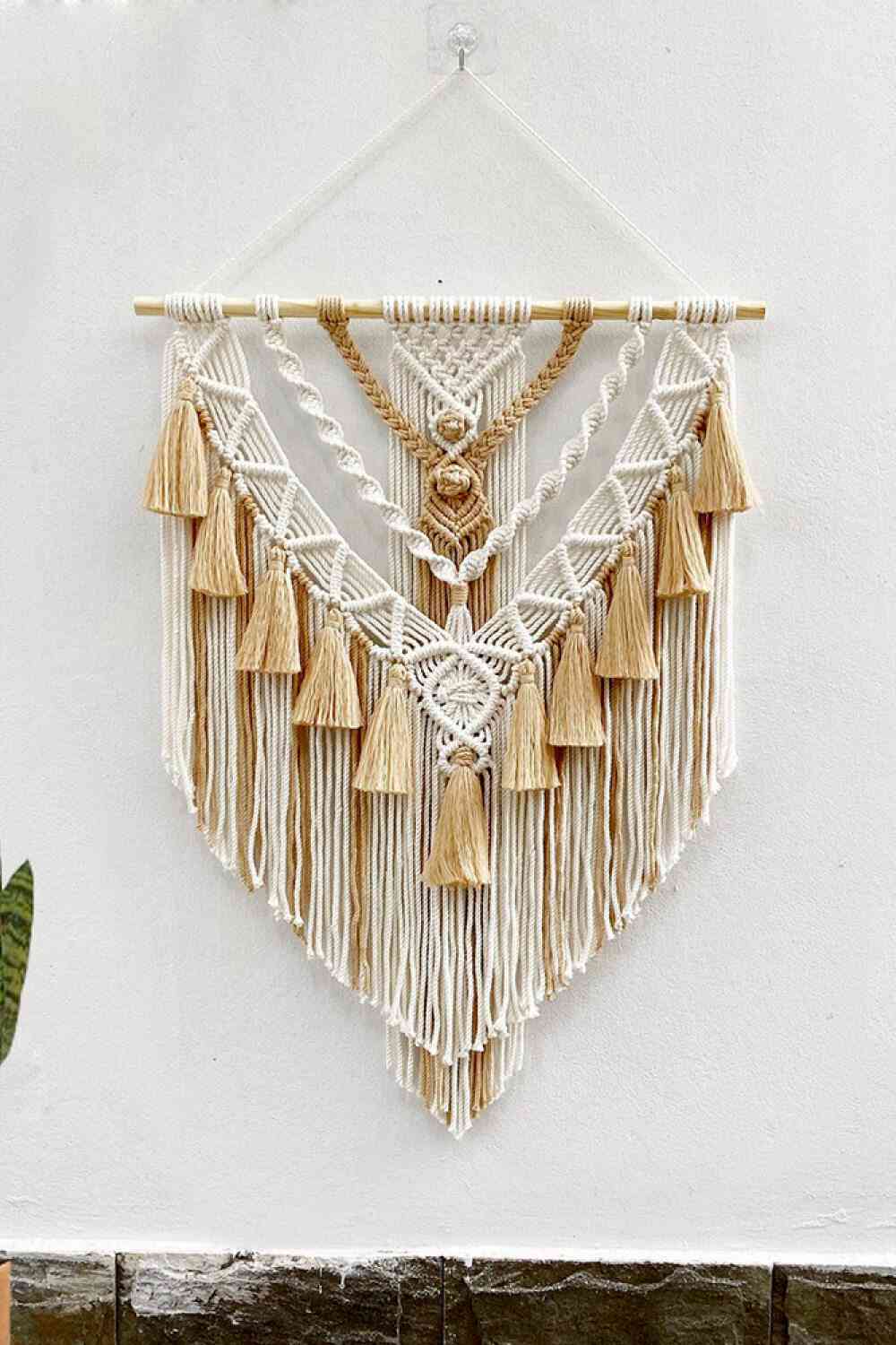 Two-Tone Macrame Wall Hanging