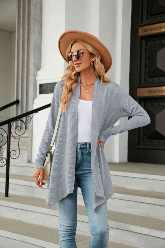 Long Sleeve Cardigan Misty Blue