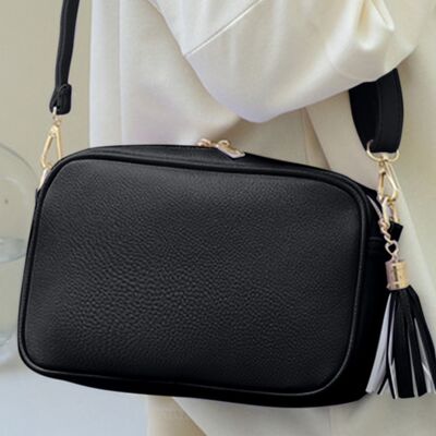 Tassel PU Leather Crossbody Bag