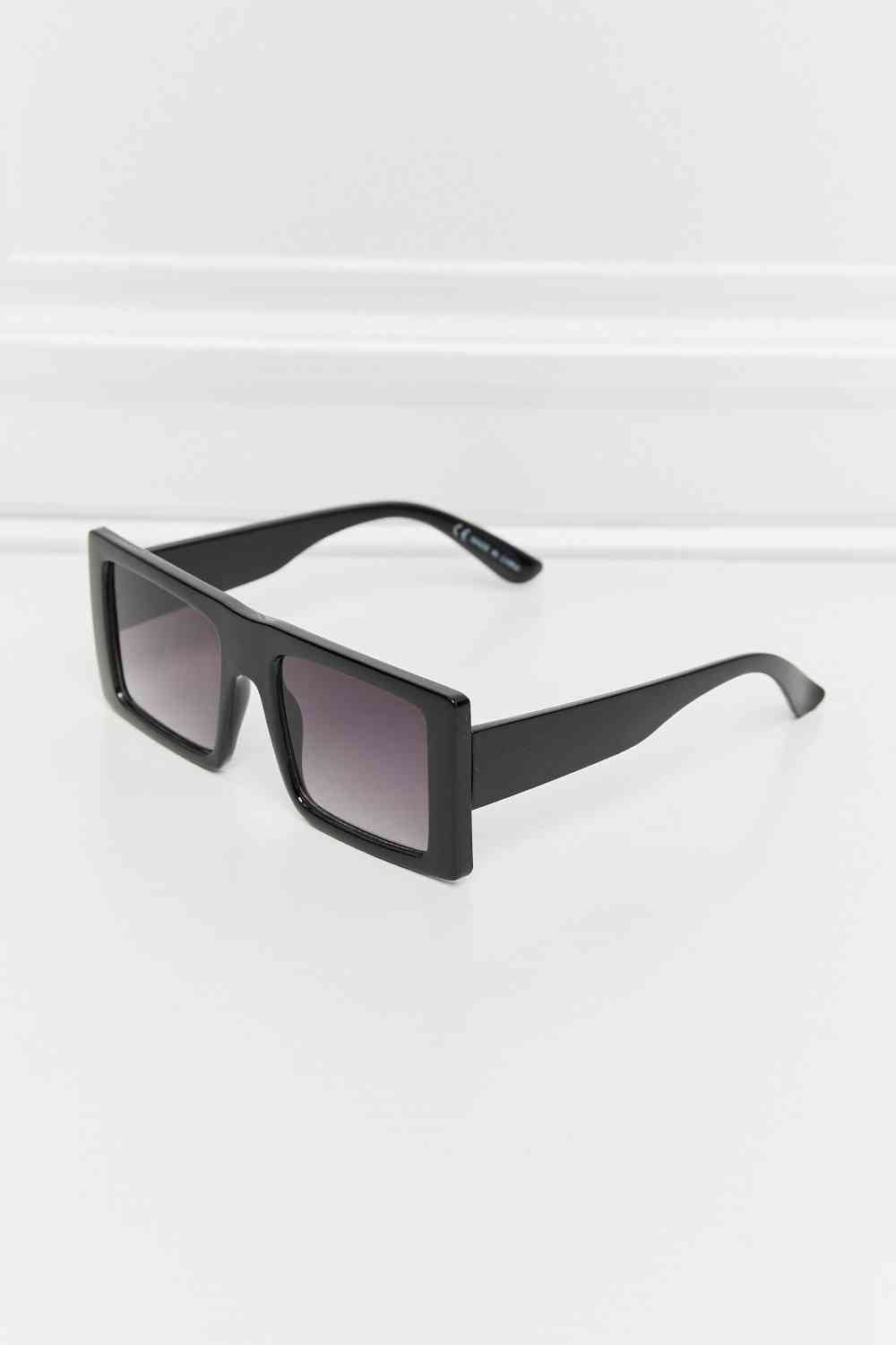 Square Polycarbonate Sunglasses Black One Size