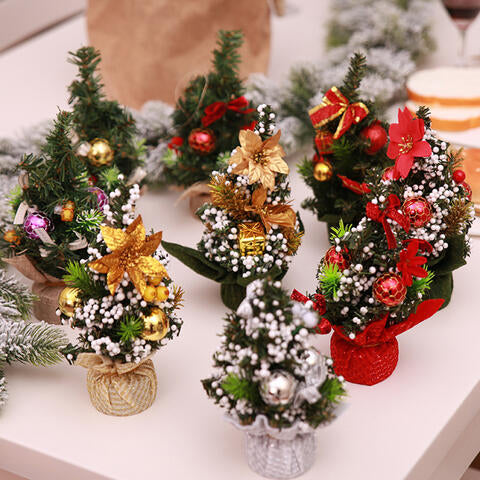 Random 2-Piece Christmas Tree Ornaments Multicolor One Size