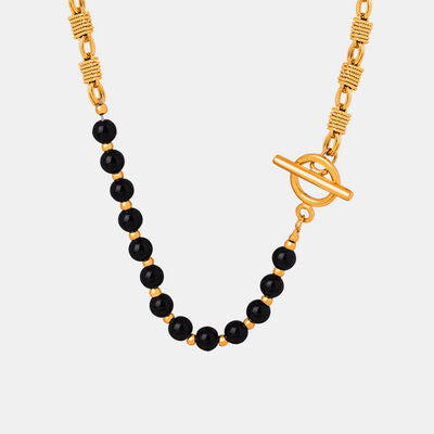 Bead Detail 18K Gold-Plated Necklace Gold One Size