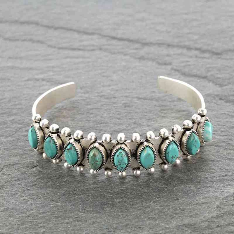 Turquoise Open Bracelet Style A One Size