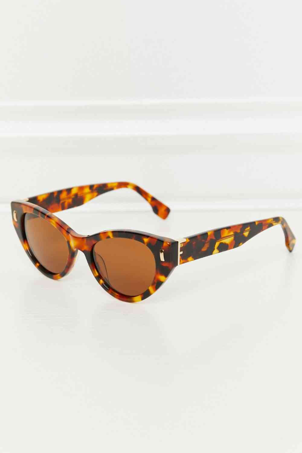 Tortoiseshell Acetate Frame Sunglasses Tangerine One Size