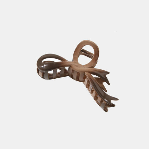 Gradient Resin Hair Claw Clip Coffee Brown One Size