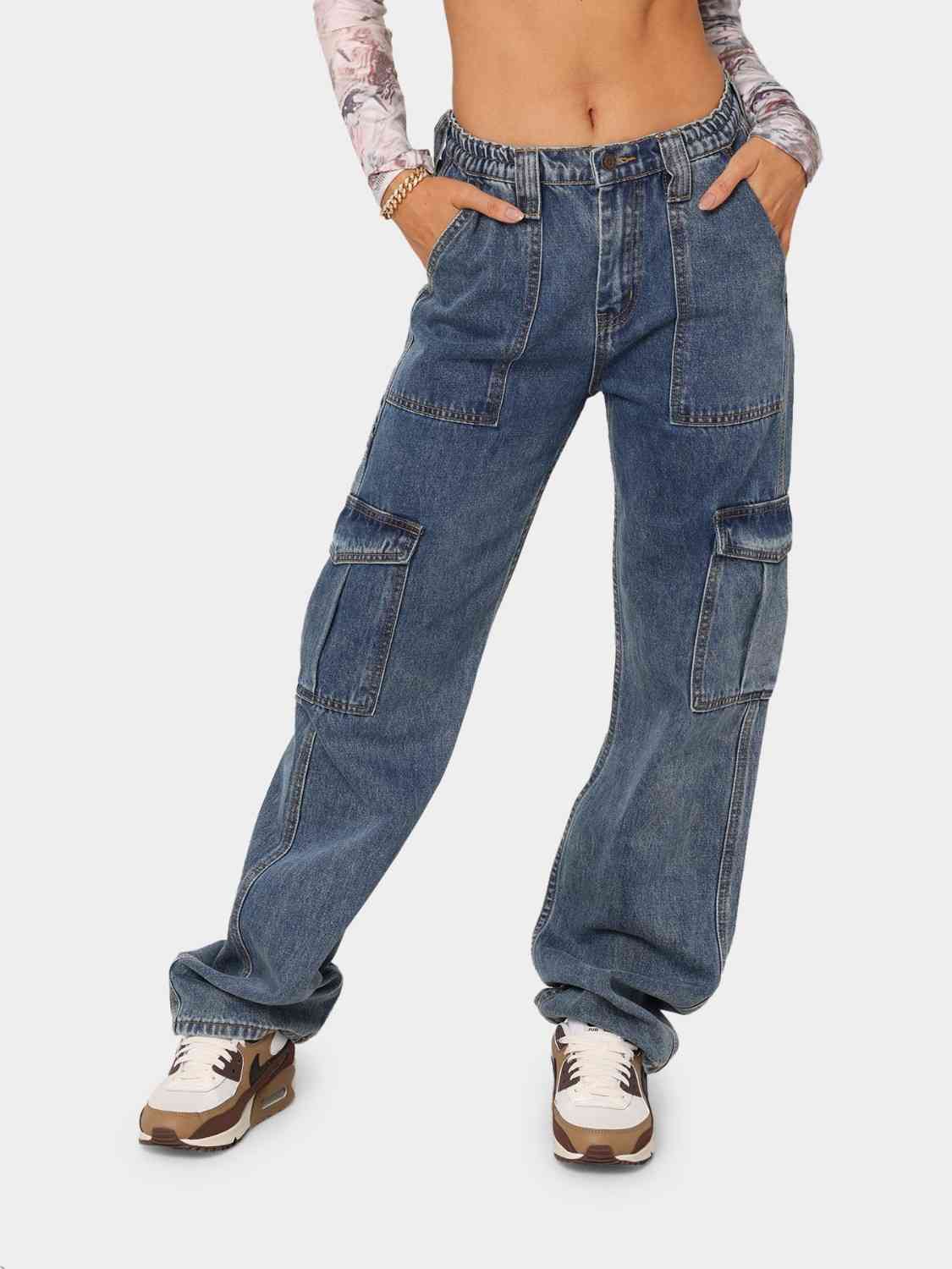 Straight Jeans with Pockets Medium