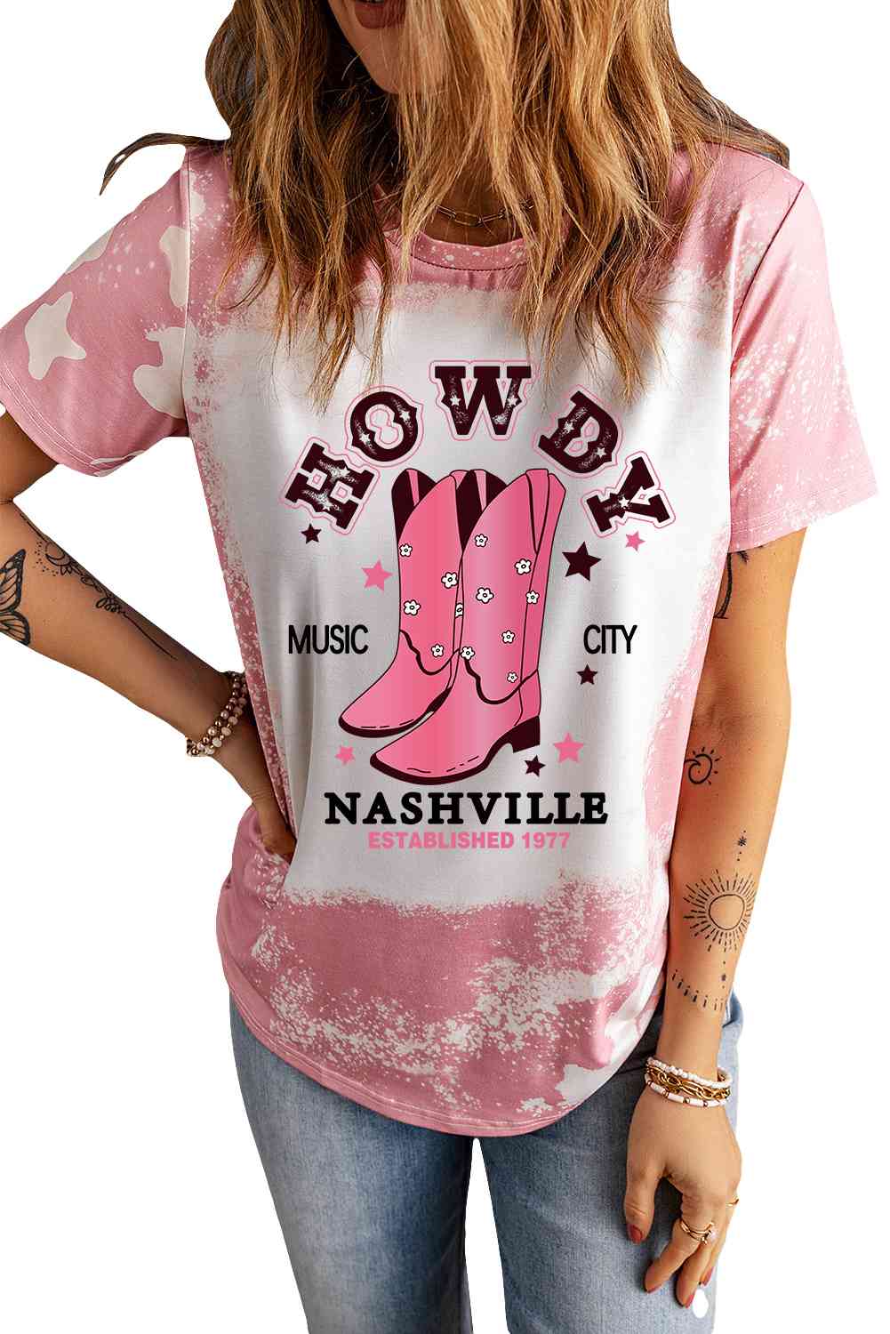 Cowboy Boots Graphic Short Sleeve Tee