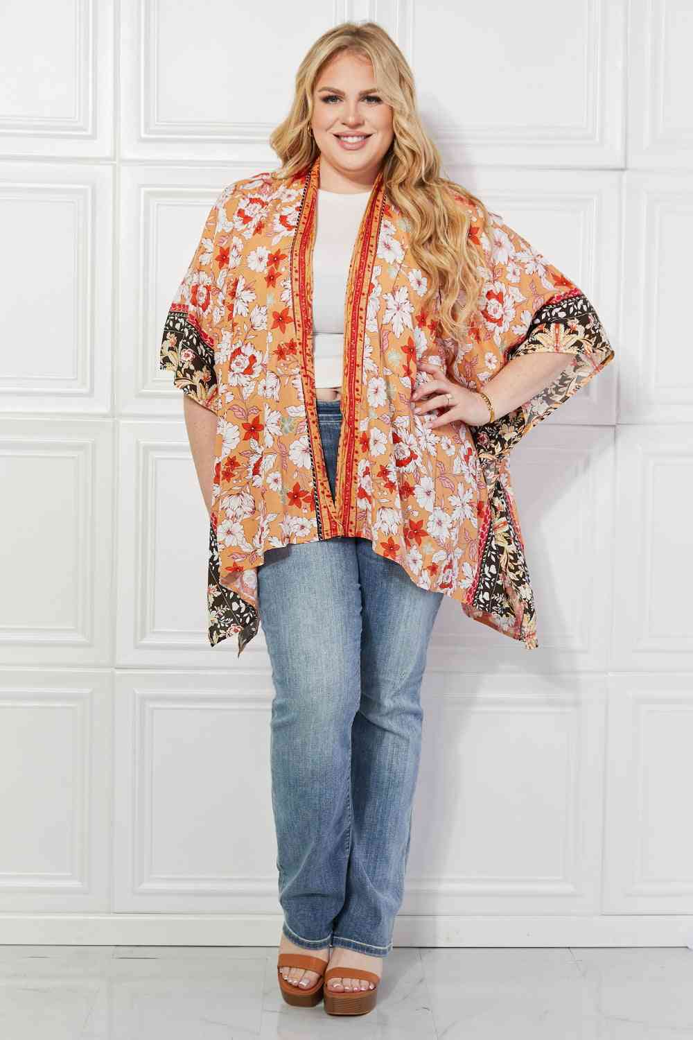 Justin Taylor Peachy Keen Cover-Up Kimono