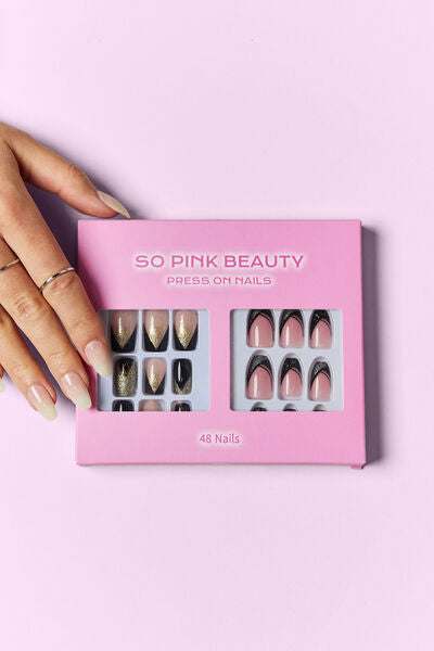 SO PINK BEAUTY Press On Nails 2 Packs Nova One Size