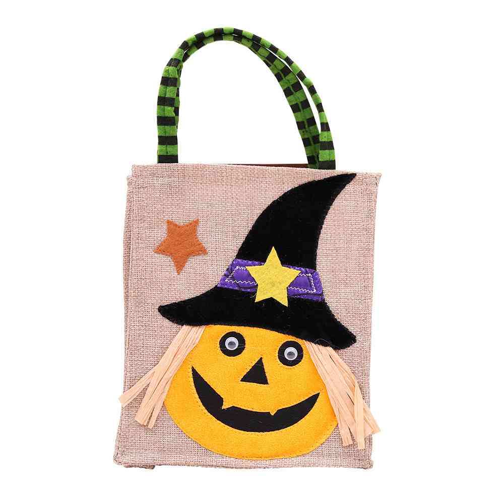 Assorted 2-Piece Halloween Element Handbags Pumpkin One Size