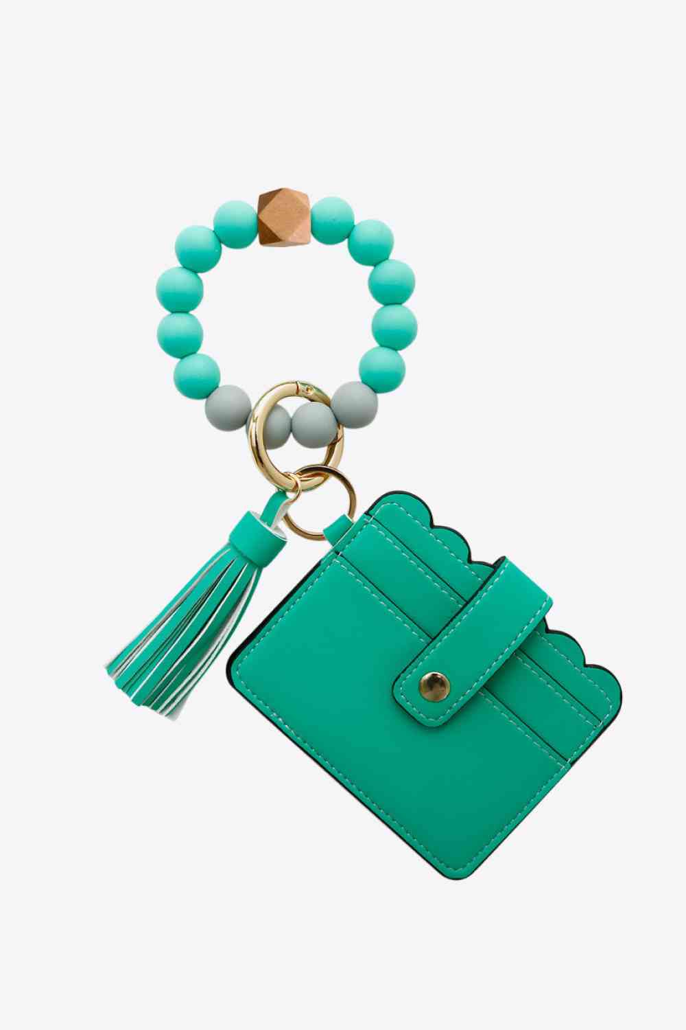 2-Pack Mini Purse Tassel Key Chain Mid Green One Size