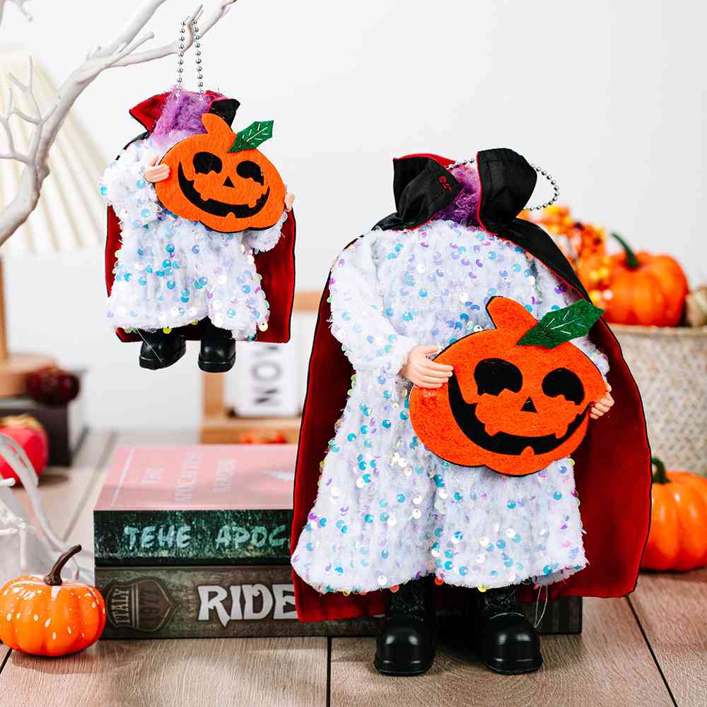 Two-Piece Sequin Halloween Hanging Widgets White One Size