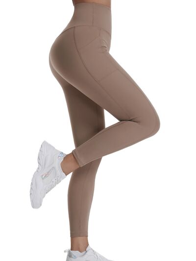 Pocketed High Waist Active Pants