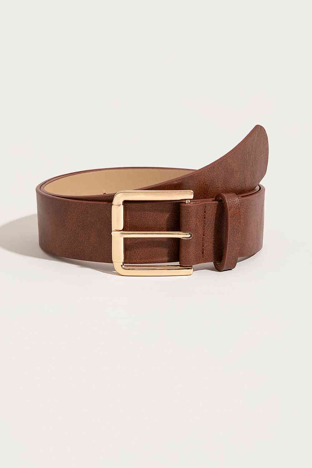 PU Leather Belt Chestnut One Size