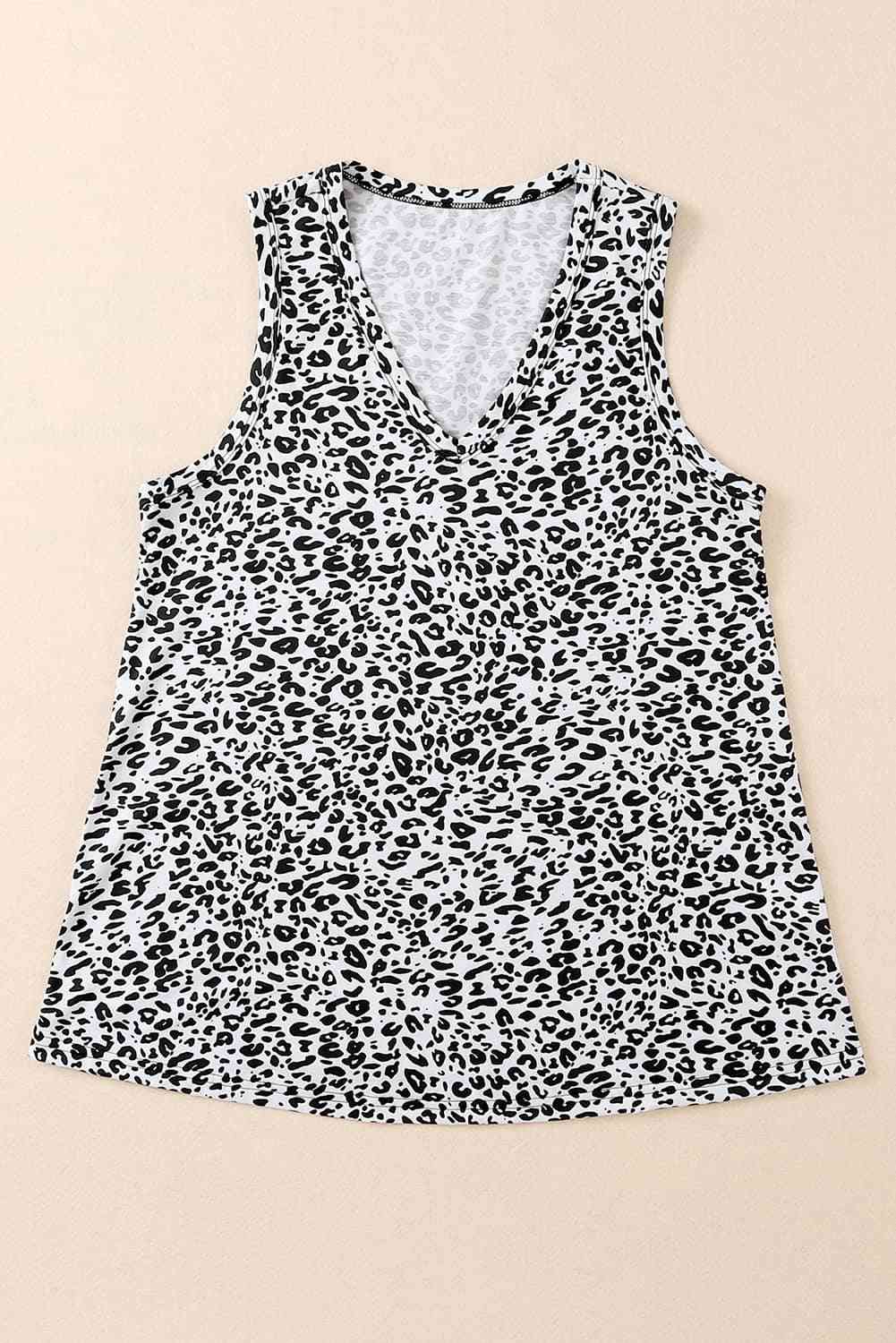 Animal Print V-Neck Tank