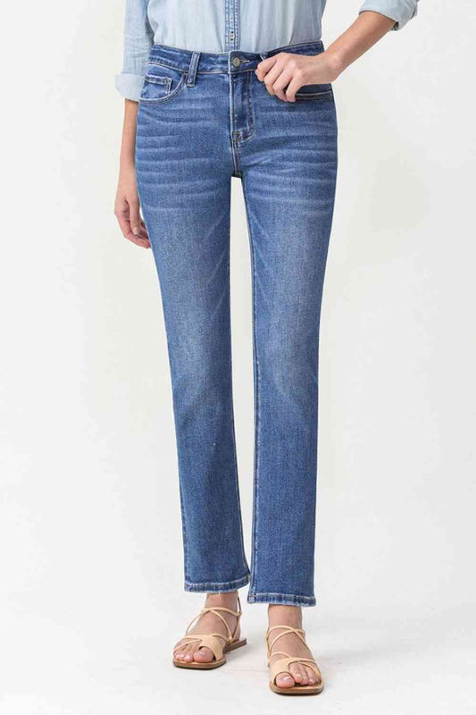 Lovervet Full Size Maggie Midrise Slim Ankle Straight Jeans Medium