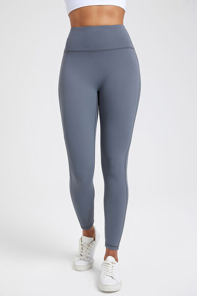 High Waist Active Leggings Misty Blue